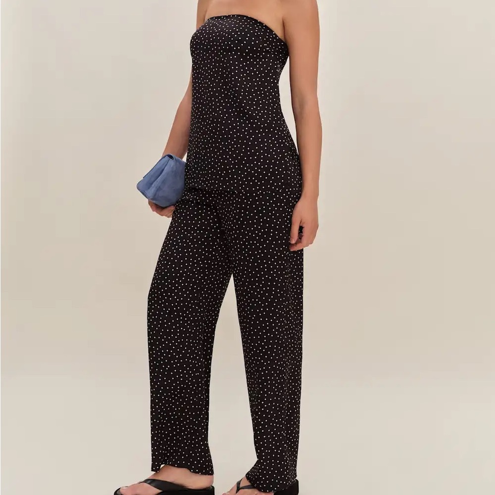 Reformation Alleia Satin Two Piece